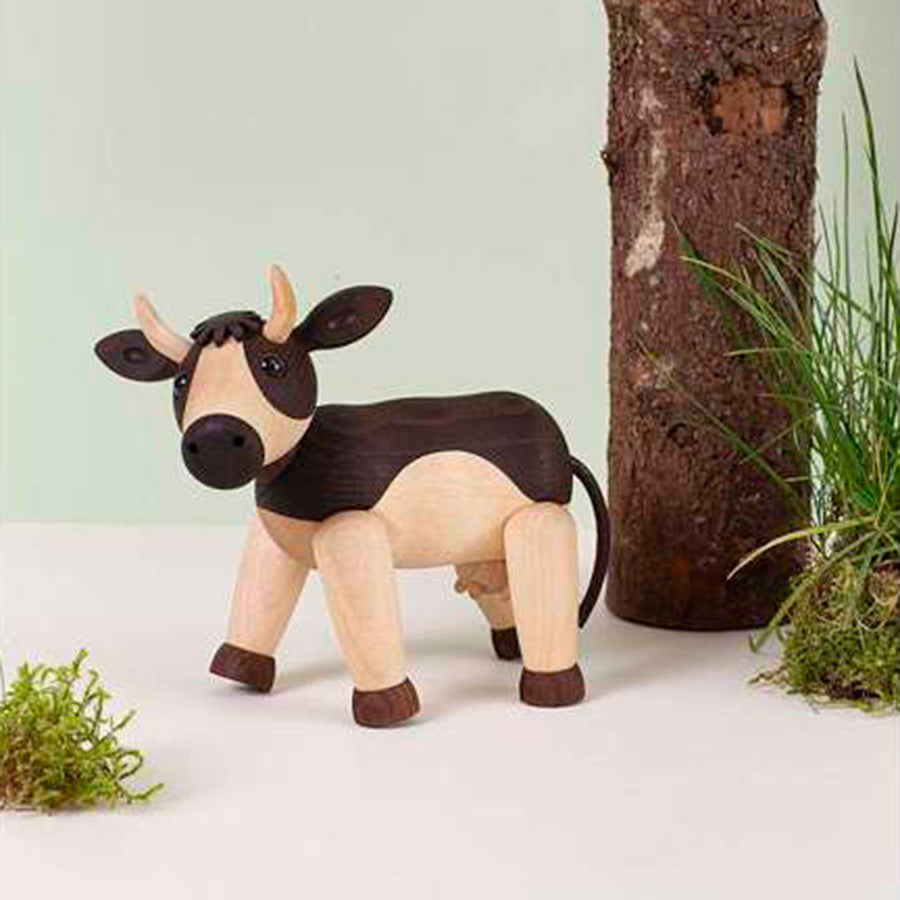 SPRING COPENHAGEN – Spring Copenhagen Wooden Figures Daisy, treku Daisy med hale og tydelige detaljer, dekorasjon til hylle eller gang
