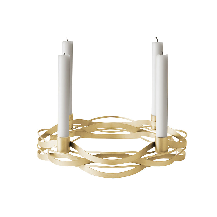 Stelton Christmas Tangle Adventsstake Messing