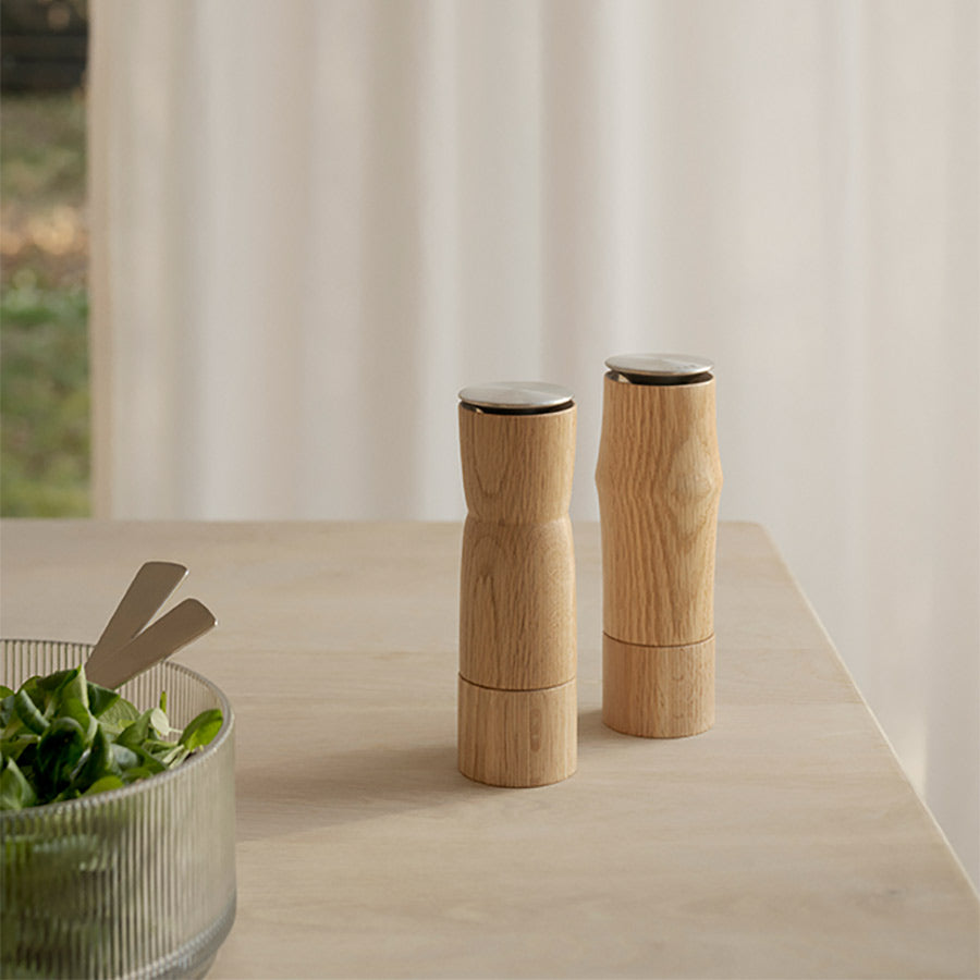 Stelton Storm Salt og Pepperkvern 2stk Oak