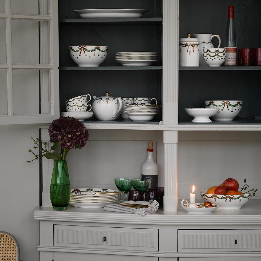 Royal Copenhagen Stjerne Riflet Jul Skål 30cl 11cm