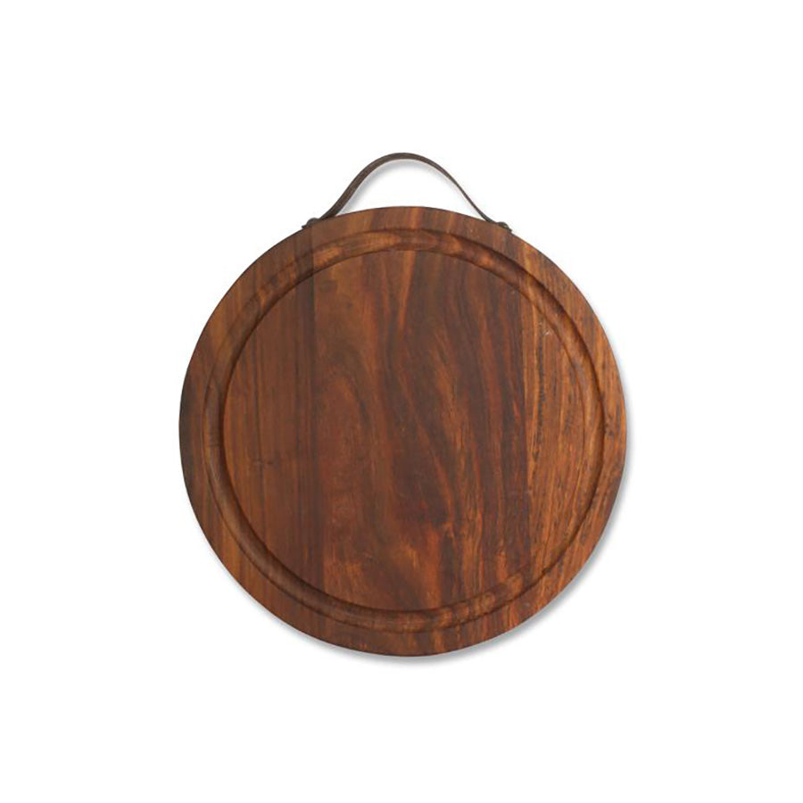 CUTTINGBOARD BUTCHER DARK BROWN 32X32 CM