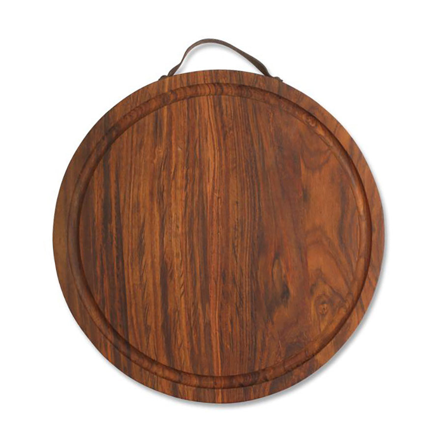 CUTTINGBOARD BUTCHER DARK BROWN 40X40 CM