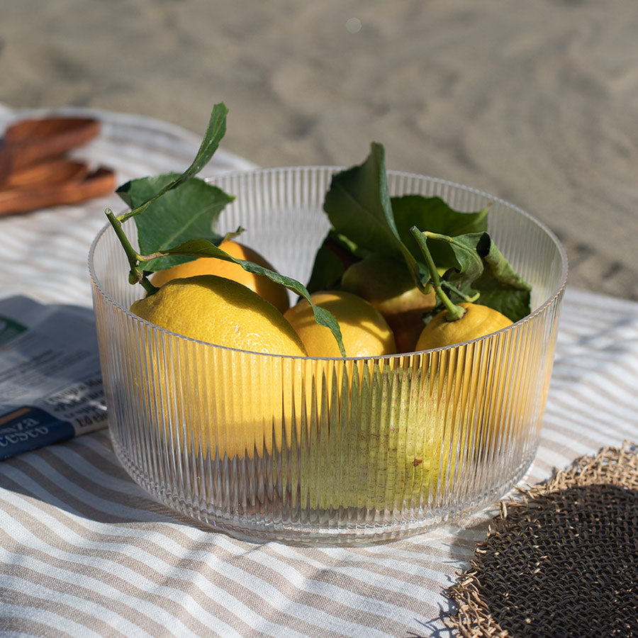 Seasons Summer Collection Salatbolle m/ Riller 24cm Klar