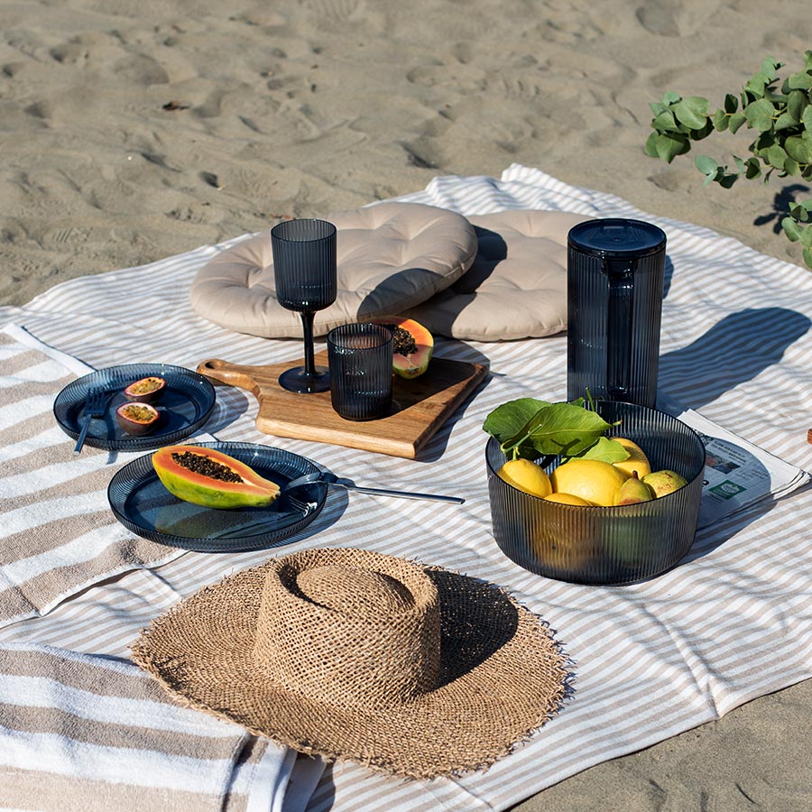 Seasons Summer Collection Salatbolle m/Riller 24cm Marine