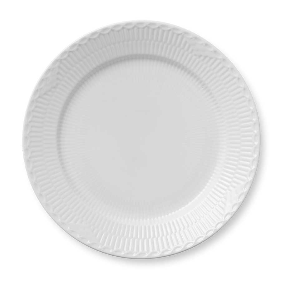 Royal Copenhagen Hvit Halvblonde Tallerken 27cm