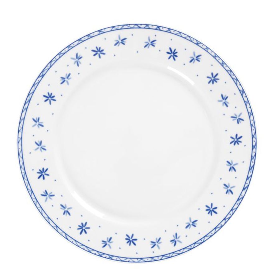 Porsgrunds Porselænsfabrik Bluebird Flower Tallerken Flat 22 cm