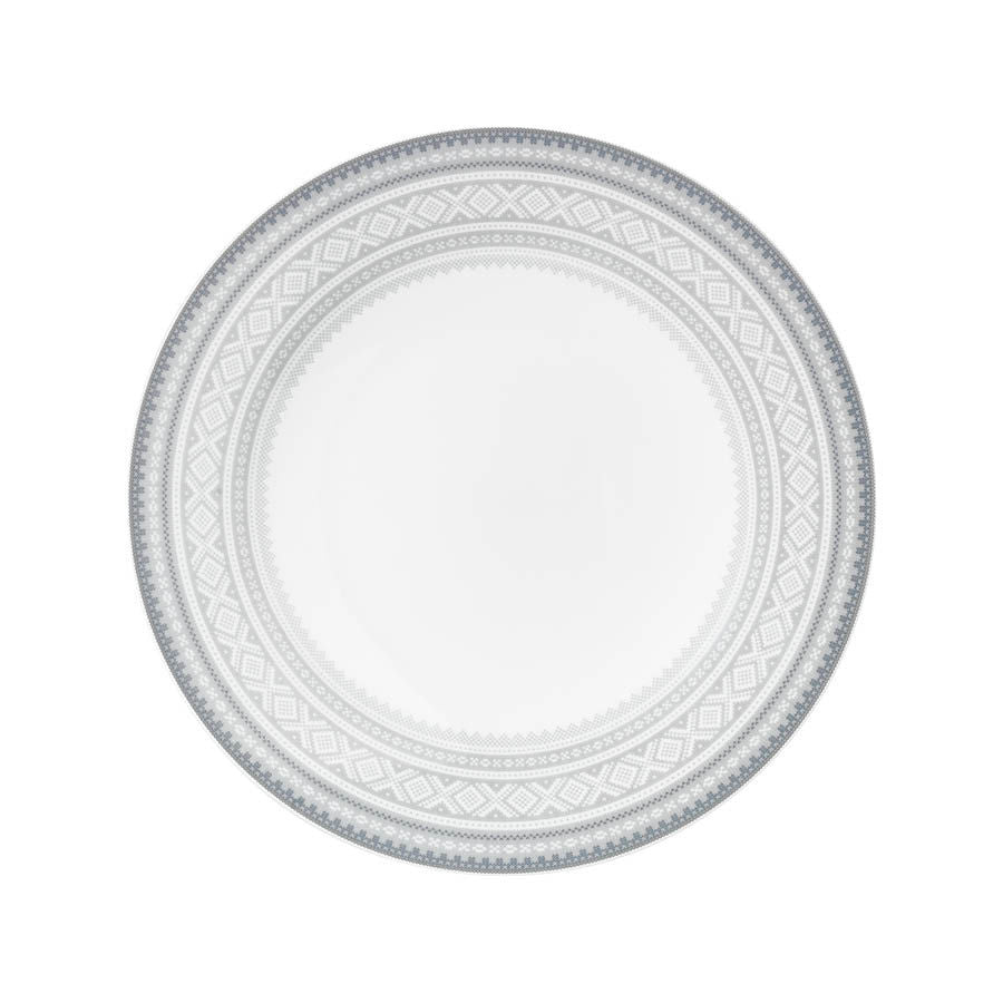 Porsgrunds Porselænsfabrik Marius Tallerken Flat 22 cm Grå - 4pk