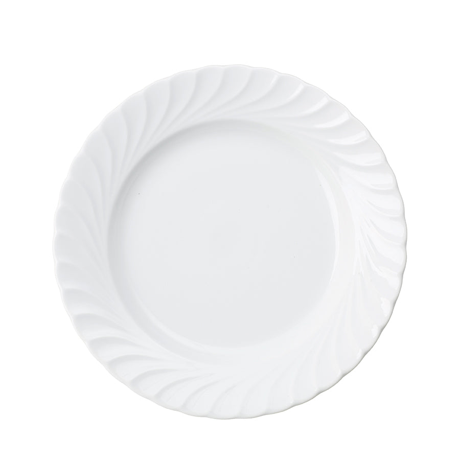 Porsgrunds Porselænsfabrik Bogstad Hvitt Tallerken Flat 24,5 cm