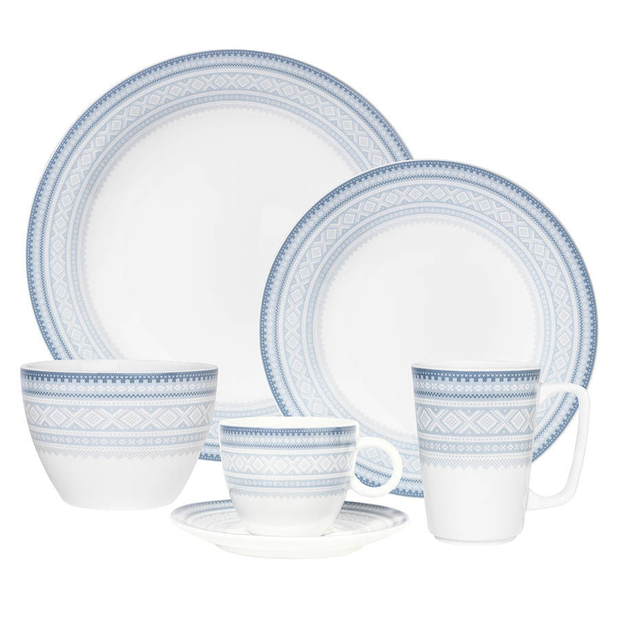 Porsgrunds Porselænsfabrik Marius Tallerken 28cm Blå 4pk