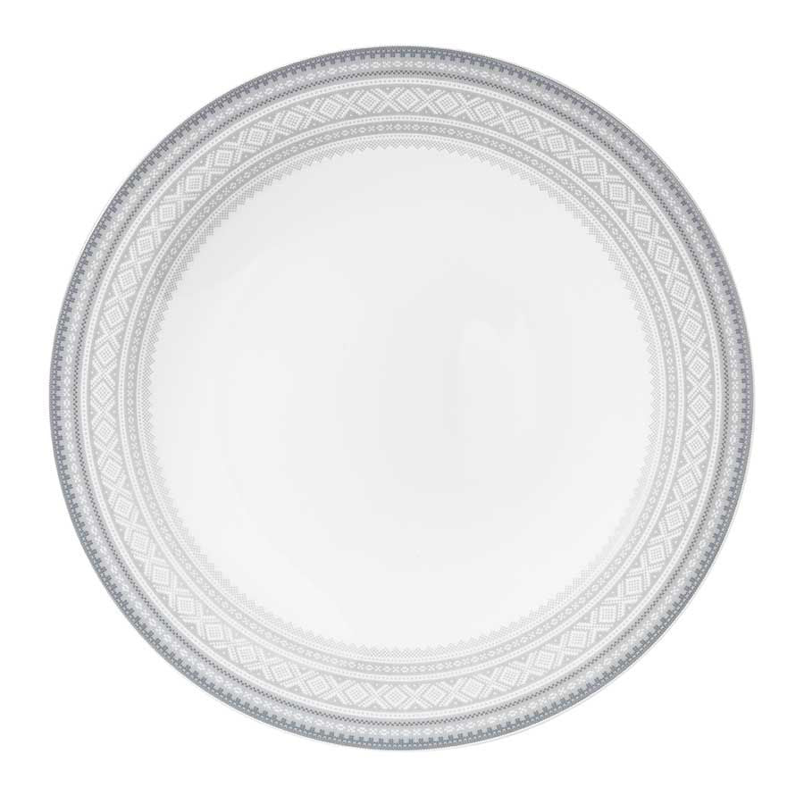 Porsgrunds Porselænsfabrik Marius Tallerken Flat 28 cm Grå 4pk