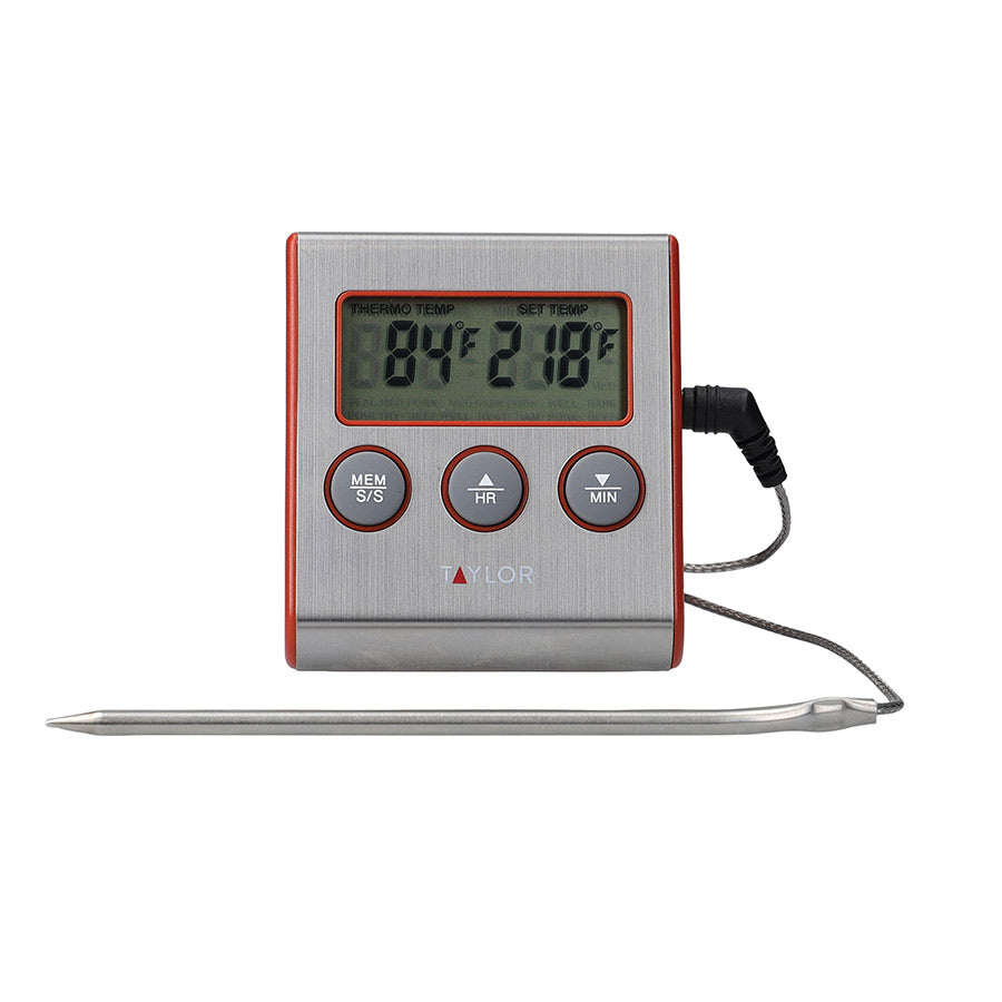 Taylor Digitalt Termometer m/Sonde Rustfritt Stål