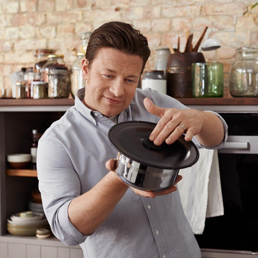 Tefal Ingenio Jamie Oliver Sett Stekepanne 28cm/Sauskjele 18cm