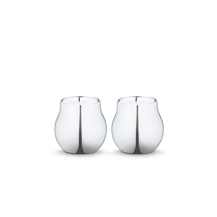 Georg Jensen Cafu Telys Holder 2 stk Rustfritt Stål