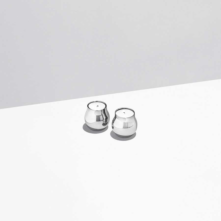 Georg Jensen Cafu Telys Holder 2 stk Rustfritt Stål