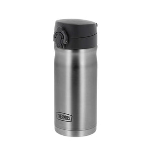 Elegant og robust Termokopp i rustfritt stål fra Thermos, designet for å være lett å ta med seg overalt.