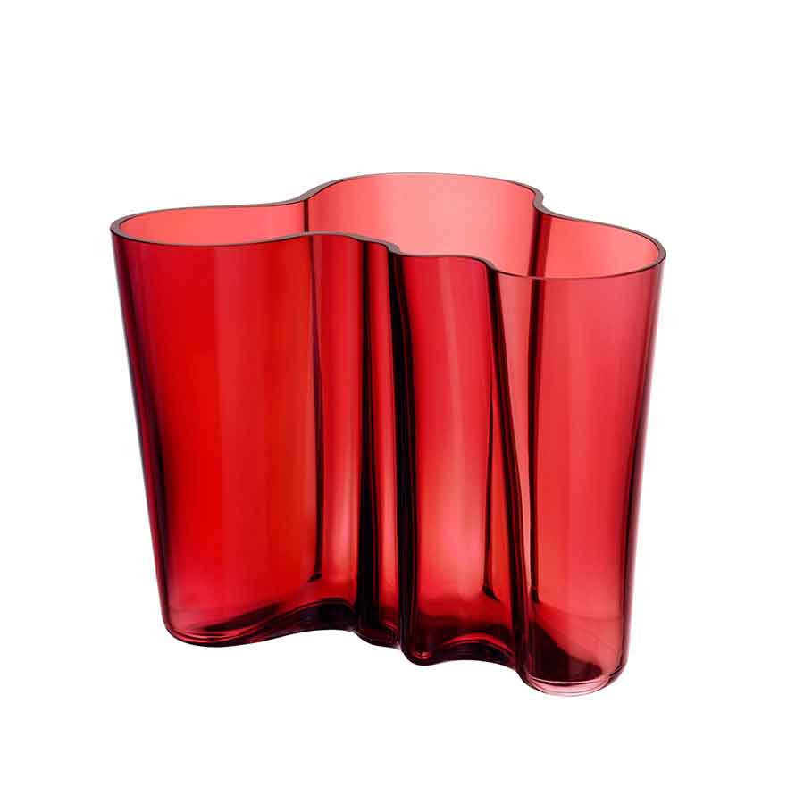 Iittala Alvar Aalto Vase 16cm Tranebær