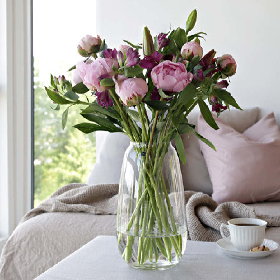 Hadeland Glassverk Siccori Vase 26 cm Klar