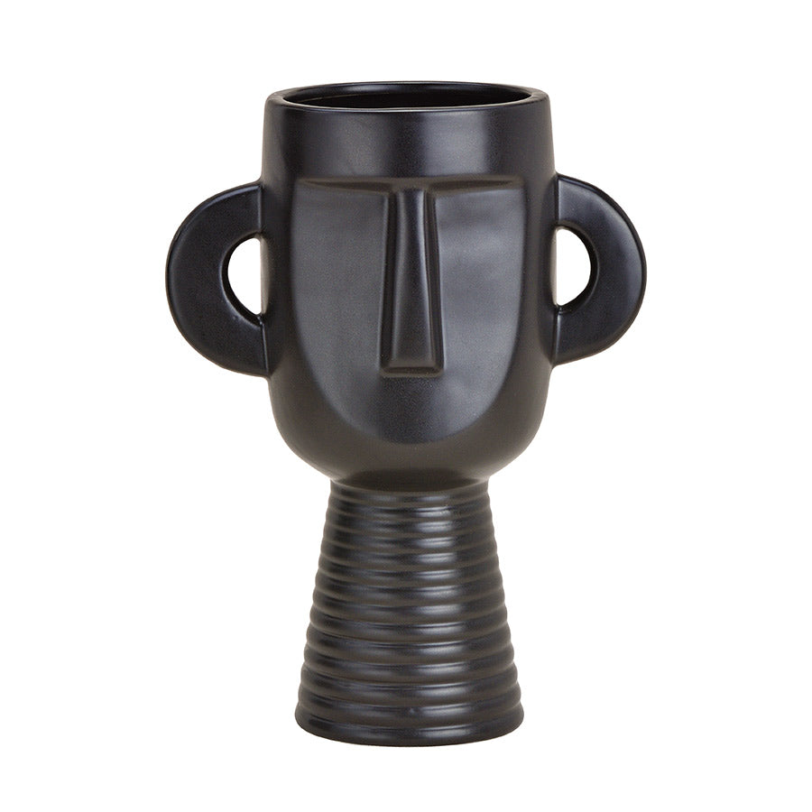 Vase Keramikk 24cm Svart