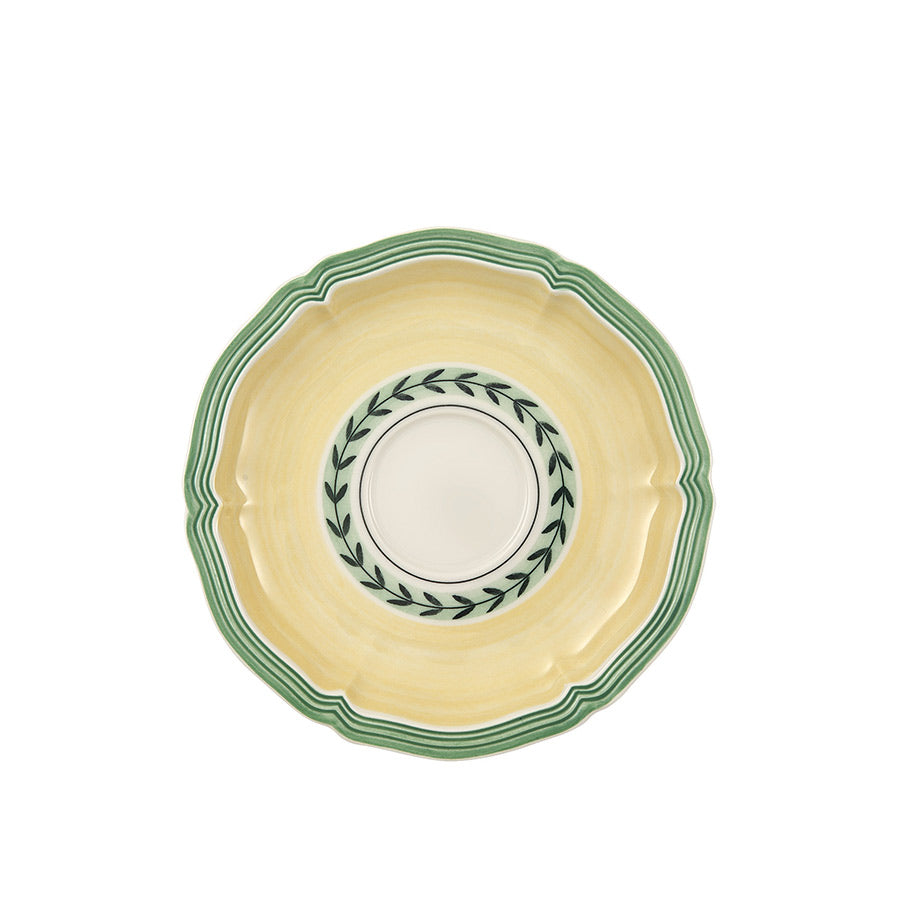 Villeroy & Boch French Garden Fleurence Skål til tekopp 20 cl, stilfull dekorert skål med sommerlig fargepalett inspirert av franske hager.