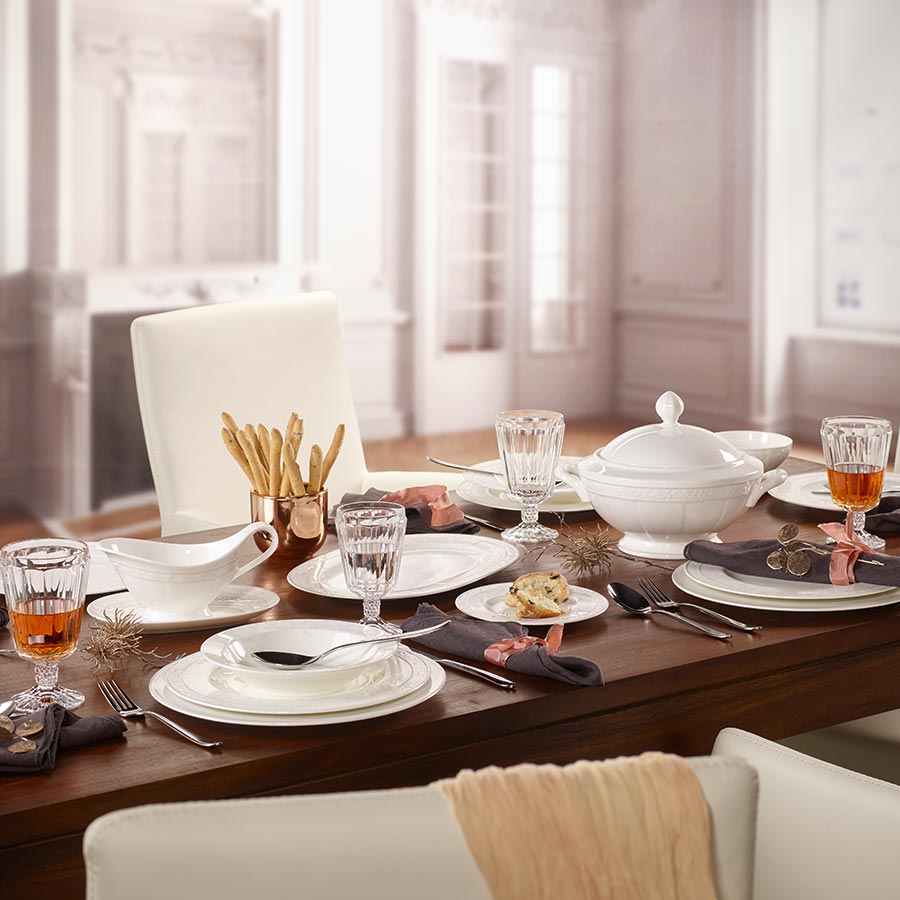 Villeroy & Boch Gray Pearl Rundt Fat 33cm