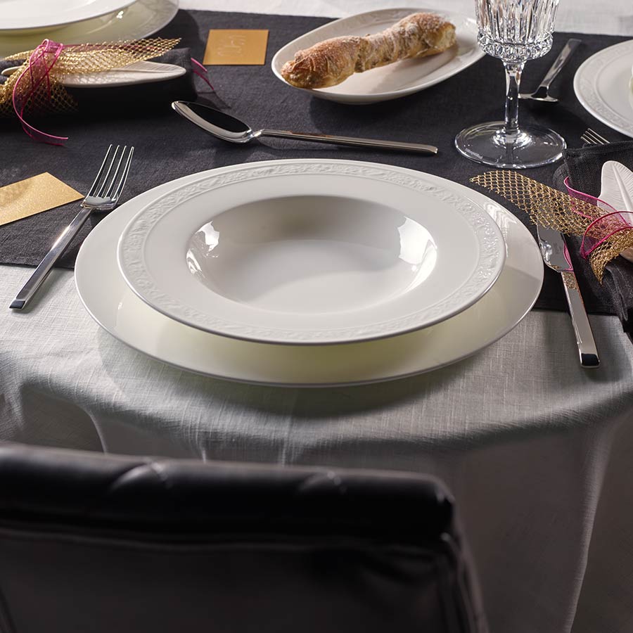 Villeroy & Boch White Pearl Dyp Tallerken 24cm