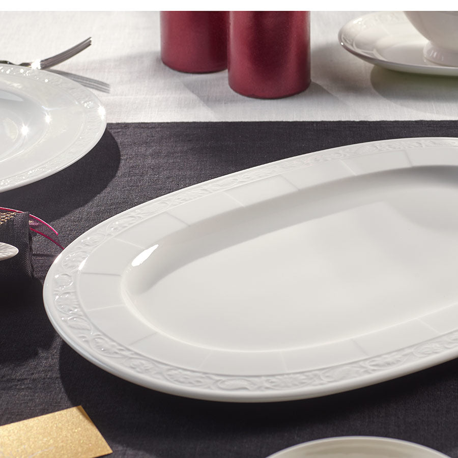 Villeroy & Boch White Pearl Ovalt Fat 41cm