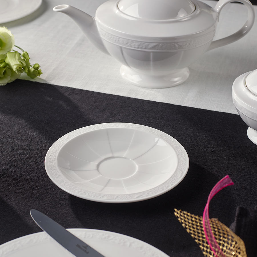 Villeroy & Boch White Pearl Skål til Kaffekopp 20cl