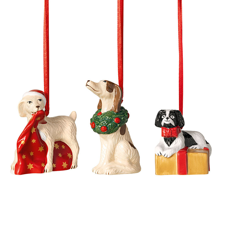 Villeroy & Boch Nostalgic Ornament Hund Julepynt 3pk