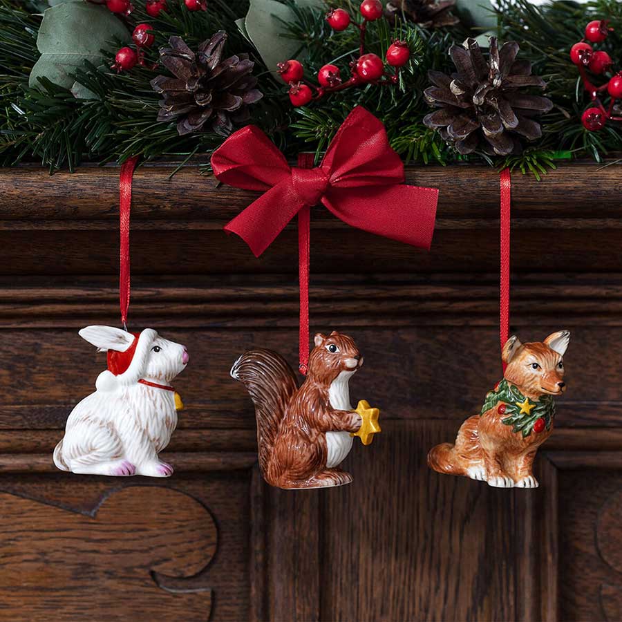 Villeroy & Boch Nostalgic Ornaments Julepynt Skogsdyr 3pk