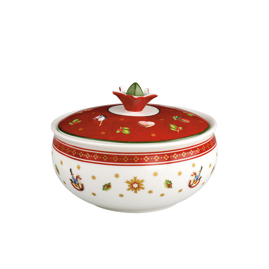 Villeroy & Boch Toy's Delight Set 3 Decorazioni Pendenti Per Albero Di Natale - Porcellana Colorata A Forma Di Stoviglie - 3x6 Cm - In Confezione Regalo