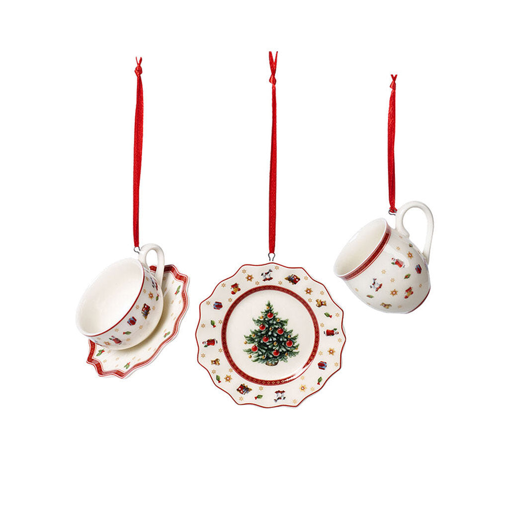 JULEPYNT JULESERVISE RØD 3PK