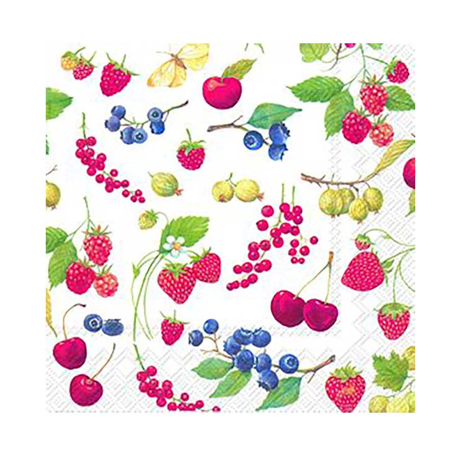 Servietter Fruits Of Summer 33x33cm