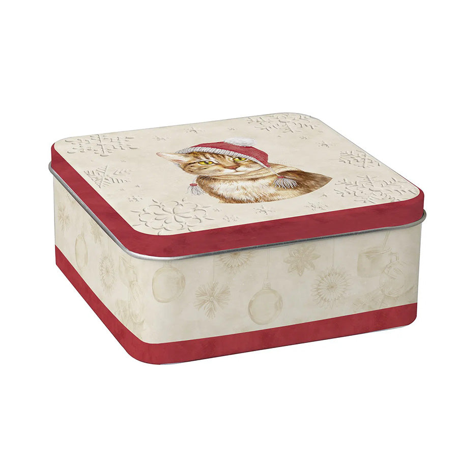 Vindig Julekakeboks Jill Kattepus Krem