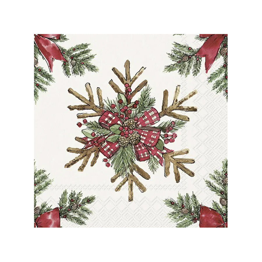 Vinding Servietter Stars From Branches Light Grey 33x33cm 12pk