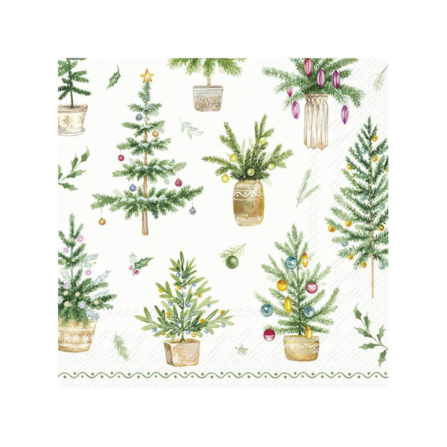 Vinding Servietter Festive Holidays Green 33x33cm 12pk