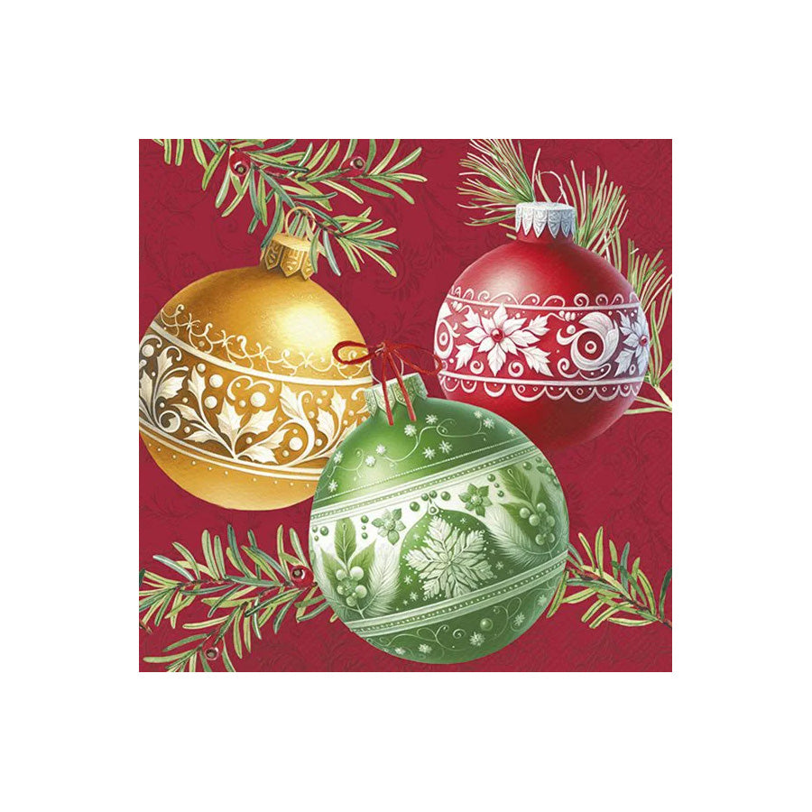 CHRISTMAS BUBBLES RED KAFFE