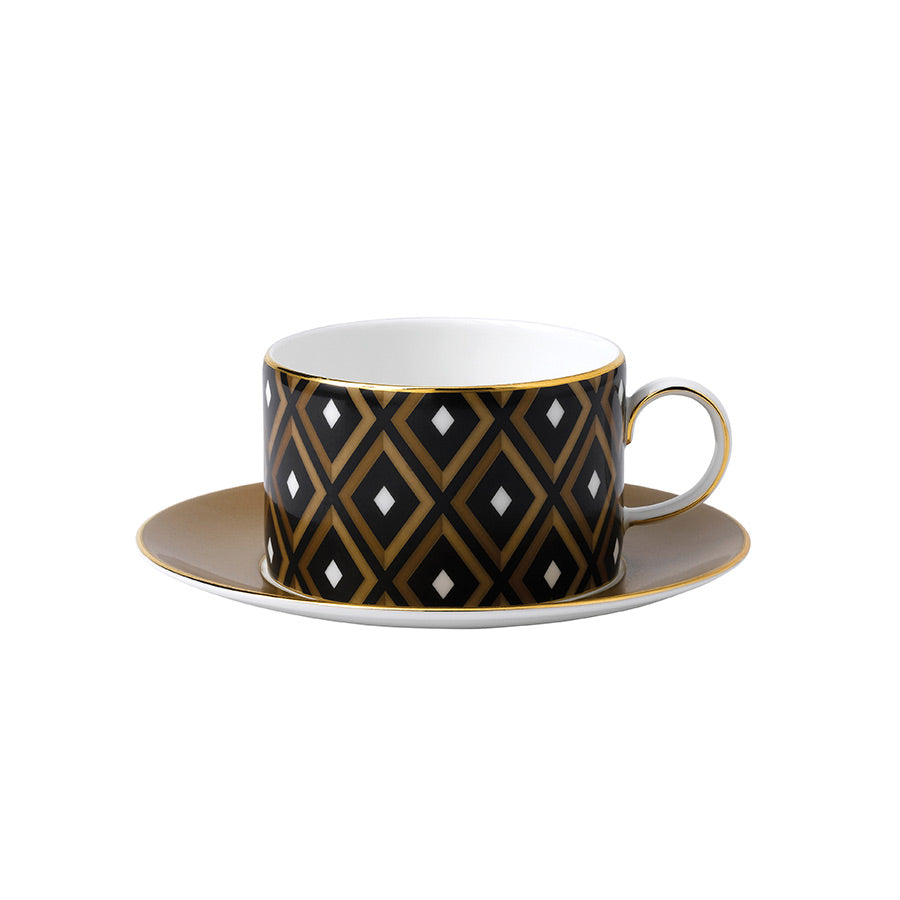 Wedgwood Arris Geometric Tekopp m/Skål