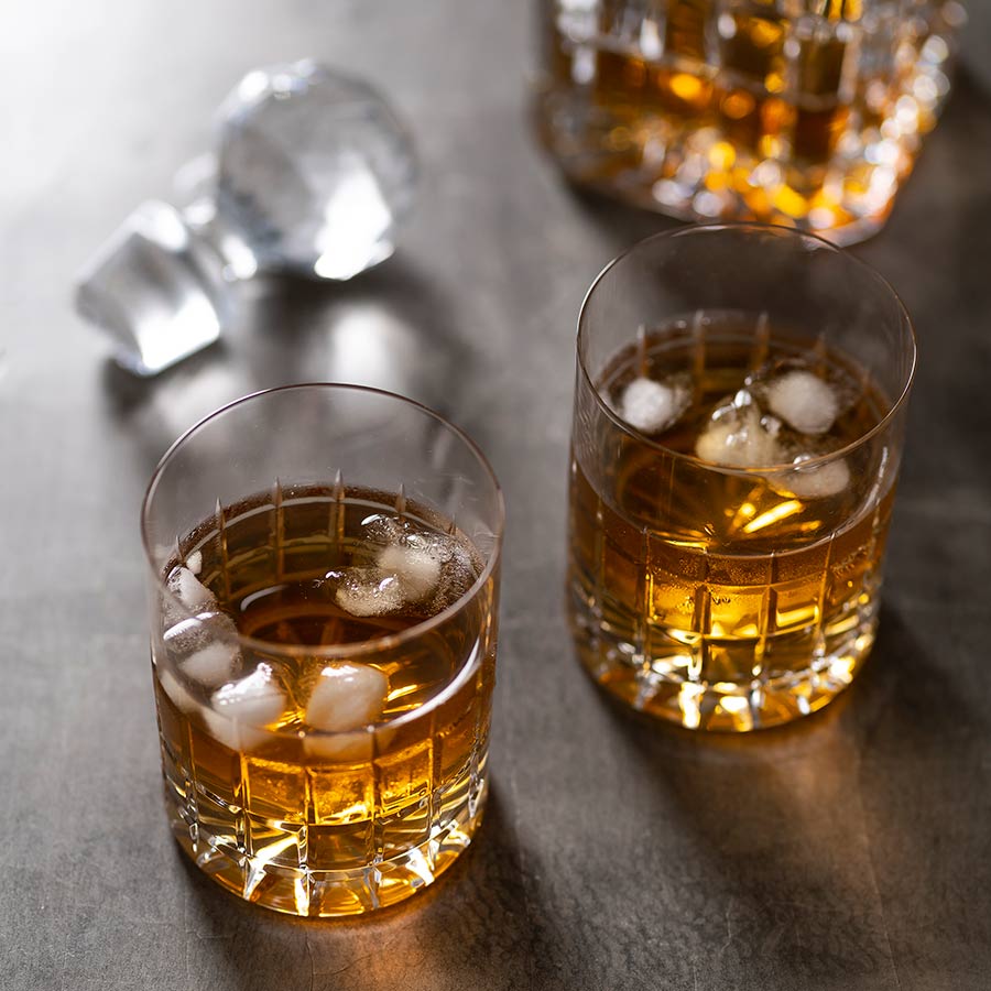 Hadeland Glassverk Kube Whiskyglass 35 cl 2-pk
