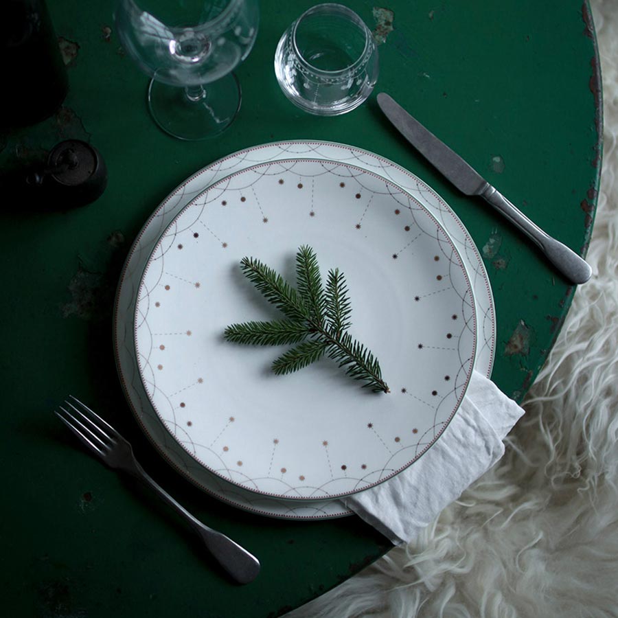 Wik & Walsøe Julemorgen Girlander Gourmettallerken 31cm