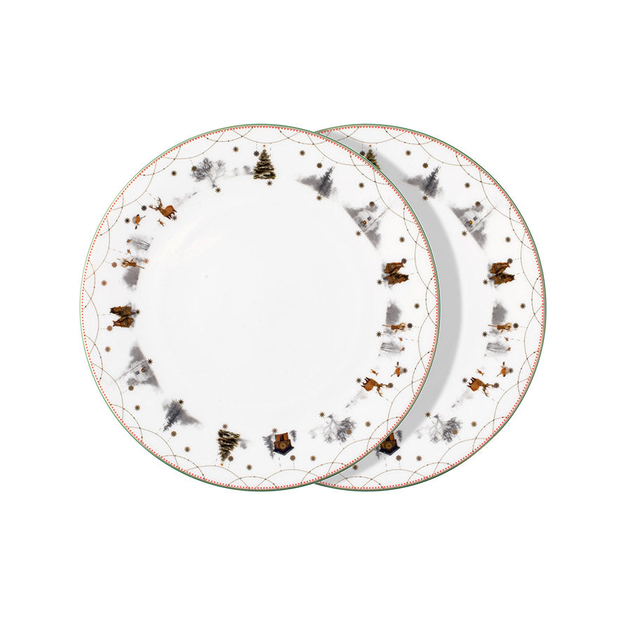 Wik & Walsøe Julemorgen Story Tallerken 25cm 2pk