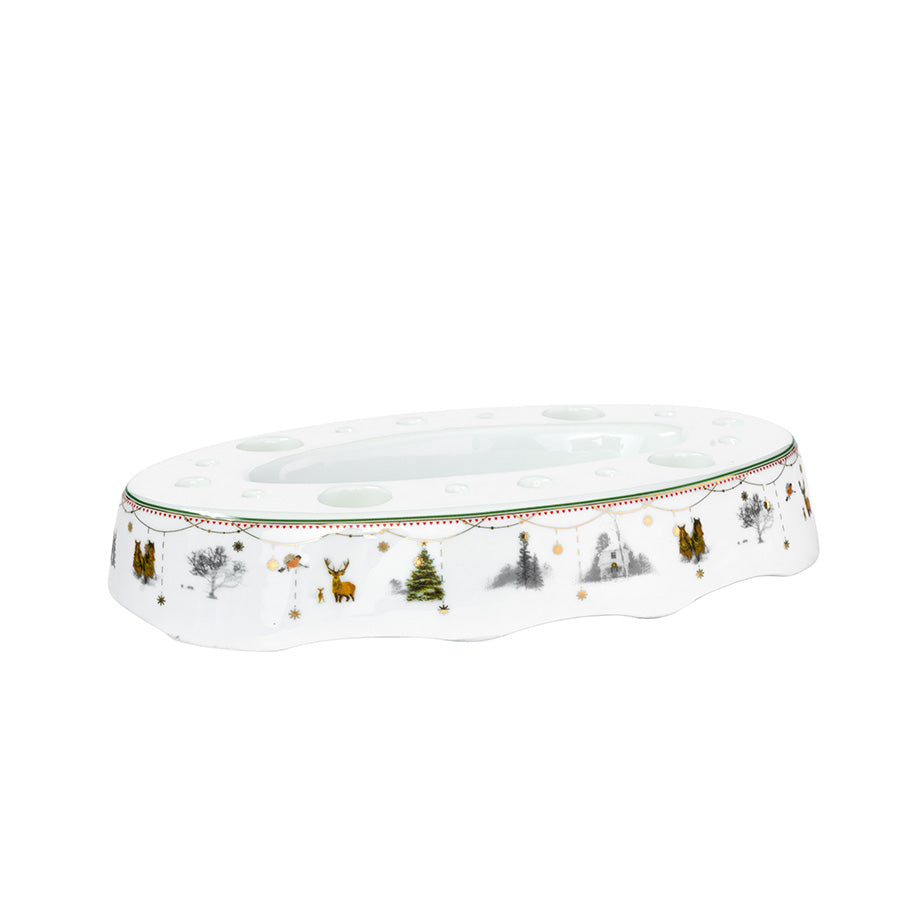 Base til Wik & Walsøe Julemorgen Story adventsstake uten lys, med detaljert kunstnerisk design inspirert av naturen.