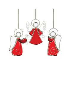 Hadeland Glassverk Tiffany Engel 3pk Rød