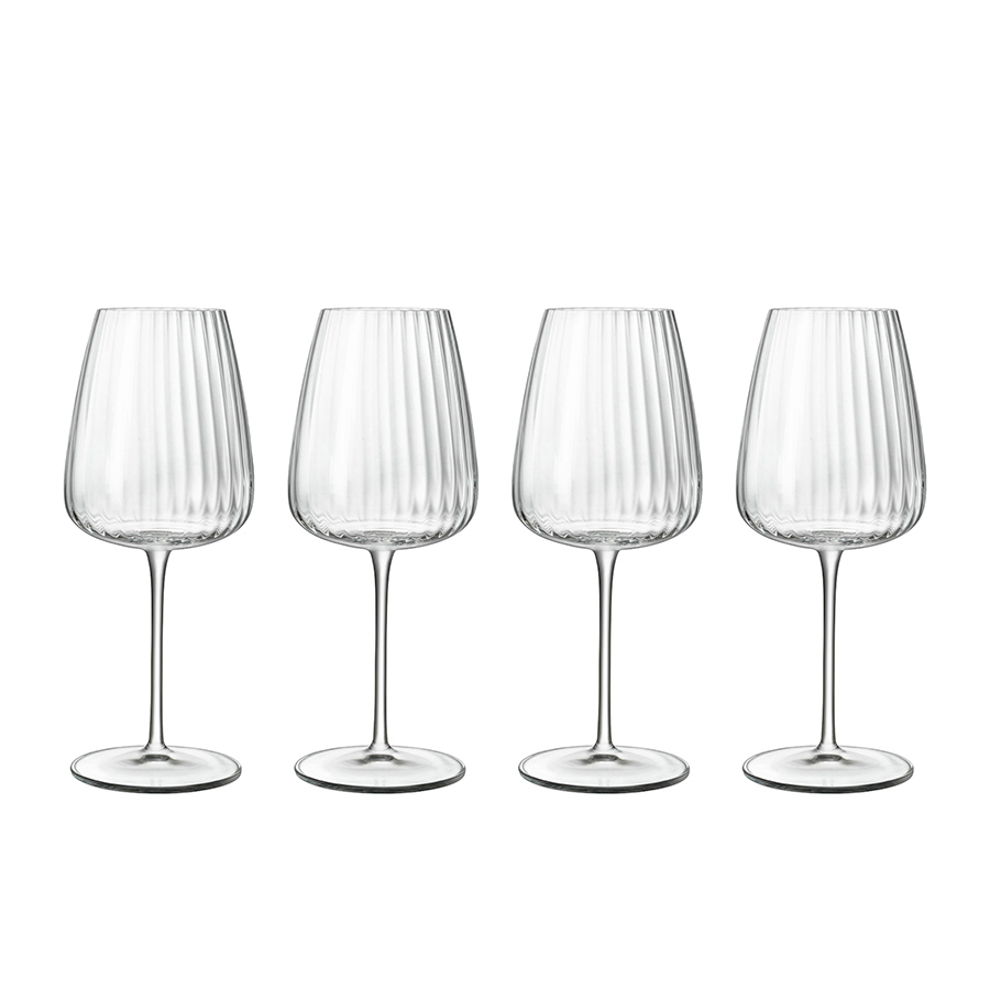 Luigi Bormioli Optica Hvitvinsglass Chardonnay 55cl 4 stk Hjem og hage - Kjøkken og spisestue - Servise og bestikk - Drikkeglass - Stettglass